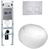 Подвесной унитаз с инсталляцией WeltWasser Amberg 350 ST / Jeckenbach 004 GL-WT / Amberg RD-MT CR 10000006536 белый глянец