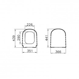 Крышка-сиденье VitrA D-Light 104-003-009 с микролифтом