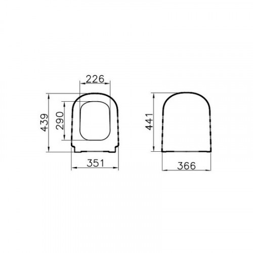 Крышка-сиденье VitrA D-Light 104-003-009 с микролифтом