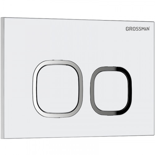 Унитаз с инсталляцией Grossman 97.4477SQ.02.000 с белой клавишей смыва