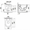 Унитаз подвесной с биде Creavit Free FE320-00CM00E-0000 капучино