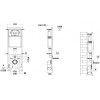 Подвесной унитаз с инсталляцией WeltWasser Marberg 410 / Hofbach 041 GL-WT / MAR 410 SE-CR 10000011678 белый глянец