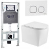 Подвесной унитаз с инсталляцией WeltWasser Amberg 506 ST / Nesenbach 004 GL-WT / Amberg RD-WT 10000008939 белый глянцевый