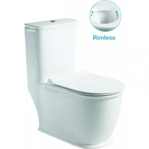 Унитаз-моноблок с сиденьем микролифт SantiLine SL-5019MB