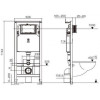 Подвесной унитаз с инсталляцией WeltWasser Amberg 506 ST / Heimbach 043 GL-WT / Amberg RD-BL 10000012151 белый глянец
