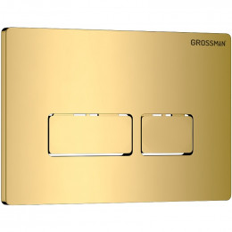 Унитаз с инсталляцией Grossman 97.4479SQC.03.300 с золотой клавишей смыва