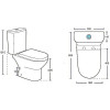 Унитаз-компакт Aquanet Ray-C 326011/326012 с сиденьем белый