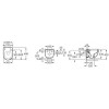 Подвесной унитаз с инсталляцией комплект Roca Meridian Rimless 893104990