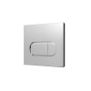 Унитаз с инсталляцией Vitra Sento 9830B003-7212 с сиденьем микролифт и клавишей глянцевый хром