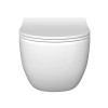 Унитаз с инсталляцией Vitra Sento 9830B003-7212 с сиденьем микролифт и клавишей глянцевый хром