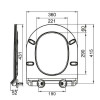 Сиденье для унитаза BelBagno Piano BB2111SC с микролифтом белый