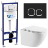 Подвесной унитаз с инсталляцией WeltWasser Bamberg 460 / Merzbach 043 MT-WT / Bamberg BL 10000013618 белый матовый