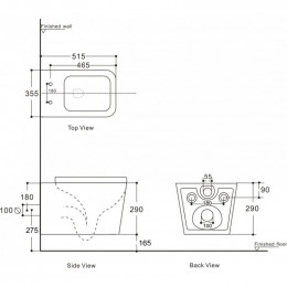 Унитаз с инсталляцией Aquanet Tavr 2.0 W/886668SLOO 316713 белый