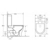 Унитаз-компакт OWL 1975 Tid Cirkel-G OWLT190702+OWLT190702/2