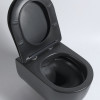 Унитаз подвесной Vincea Evo VT1-34SMB с сиденьем soft-close черный матовый