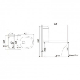 Унитаз-компакт Creo HDC391P+S391+MTCU-27 белый