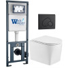 Подвесной унитаз с инсталляцией WeltWasser Marberg 410 / Nesenbach 004 GL-WT / MAR 410 RD MT-BL 10000011720 белый глянцевый