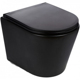 Подвесной унитаз с инсталляцией WeltWasser Marberg 507 / Salzbach 043 MT-BL / MAR 507 RD-CR 10000011554 черный матовый