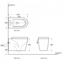 Унитаз подвесной Aquanet Rimless Atago BL-104N-WHT 203353 с сидением Soft Close Slimseat