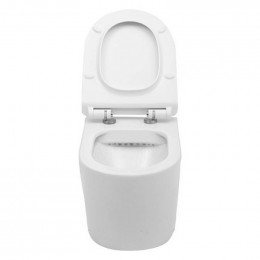 Унитаз подвесной Aquanet Rimless Atago BL-104N-WHT 203353 с сидением Soft Close Slimseat