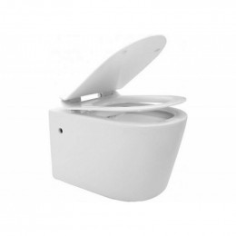 Унитаз подвесной Aquanet Rimless Atago BL-104N-WHT 203353 с сидением Soft Close Slimseat