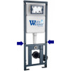 Подвесной унитаз с инсталляцией WeltWasser Marberg 410 / Heimbach 043 MT-BL / MAR 410 RD GL-WT 10000012247 черный матовый