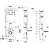 Подвесной унитаз с инсталляцией WeltWasser Marberg 410 / Heimbach 043 MT-BL / MAR 410 RD GL-WT 10000012247 черный матовый