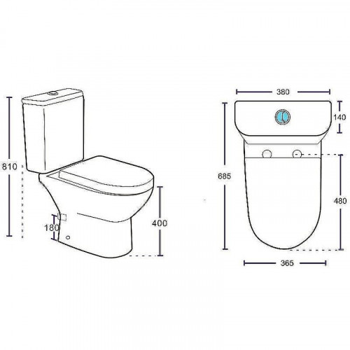 Чаша унитаза Aquanet Ray-C 326011 с сиденьем белый