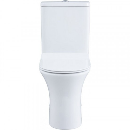 Унитаз-компакт Aquanet Rimless Roll 2-C/Roll 2-C-1 с сиденьем Soft Close Slimseat