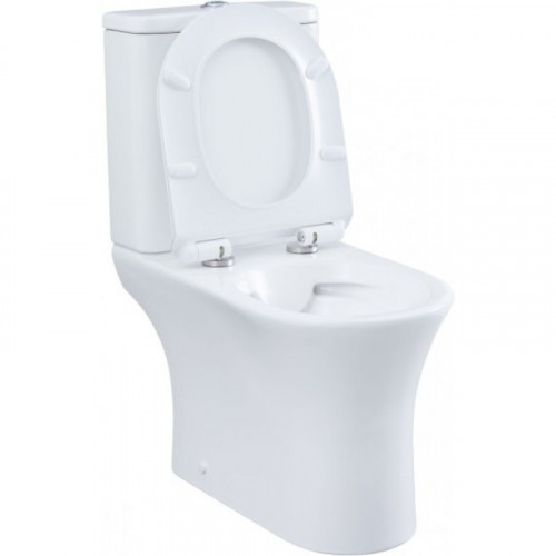 Унитаз-компакт Aquanet Rimless Roll 2-C/Roll 2-C-1 с сиденьем Soft Close Slimseat