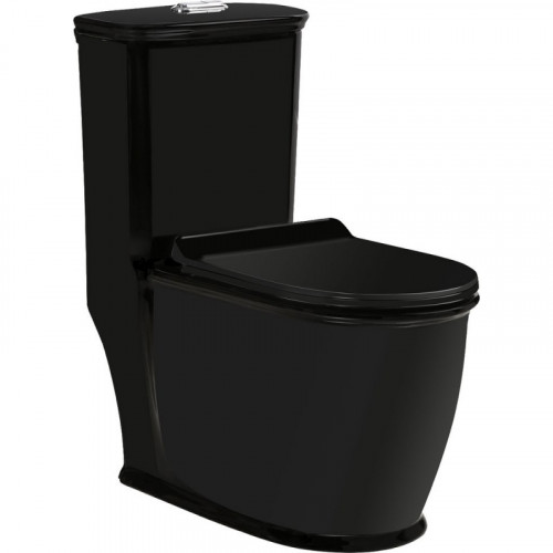 Унитаз-моноблок с сиденьем микролифт SantiLine SL-5019MB