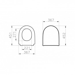 Сиденье для унитаза VitrA Nest 220-003R409 с микролифтом
