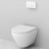 Подвесной унитаз с инсталляцией Am.Pm Spirit V2.0 FlashClean IS47001.701700 с сиденьем микролифт и белой клавишей смыва