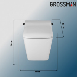Комплект 2 в 1 Grossman: инсталляция 901.K31.01.000+унитаз GR-5701 smart 901.5701.01.000