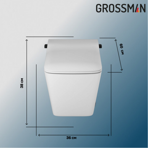 Комплект 2 в 1 Grossman: инсталляция 901.K31.01.000+унитаз GR-5701 smart 901.5701.01.000