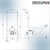 Комплект 2 в 1 Grossman: инсталляция 901.K31.01.000+унитаз GR-5701 smart 901.5701.01.000
