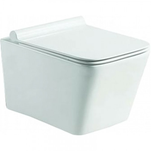 Комплект унитаз подвесной, сиденье микролифт + Инсталляция с кнопкой  SantiLine SL-5007+SL-01