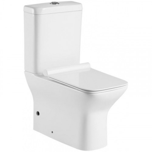 Чаша унитаза Aquanet Cube-C Rimless 210759 с сидением Soft Close Slimseat