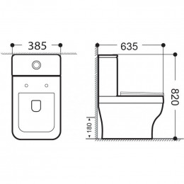 Чаша унитаза Aquanet Elegant 280958 C1 LX-2914 белый