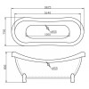 Ванна акриловая BelBagno BB05 183x75 белый