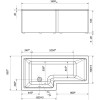 Ванна Marka One LINEA L 165x85 01лин16585л