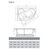 Ванна акриловая Relisan Adara Гл000013731 L 170х100 белый