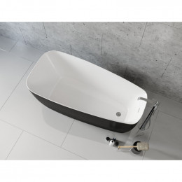 Акриловая ванна Aquanet Family Trend 90778-MW-MB 293087 170х78 белый матовый/черный матовый