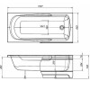 Акриловая ванна Aquanet Extra 150x70 209630 без гидромассажа