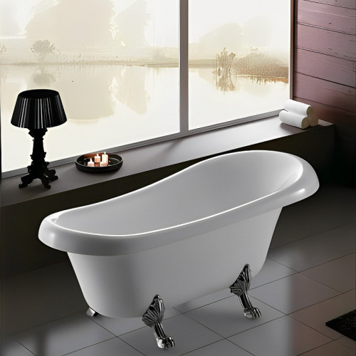 Ванна акриловая Cerutti SPA Classic CT9323 150x70 белый/хром