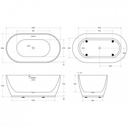 Ванна акриловая BelBagno BB413-1700-800 170х80
