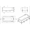 Ванна акриловая Roca BeCool 190x90 см ZRU9303020