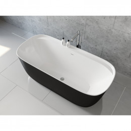 Акриловая ванна Aquanet Family Fine 95778-MW-MB 293080 170х78 белый матовый/черный матовый