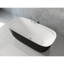Акриловая ванна Aquanet Family Fine 95778-MW-MB 293080 170х78 белый матовый/черный матовый