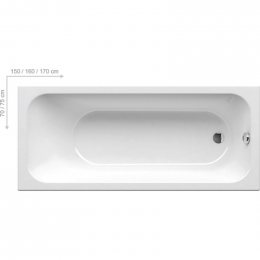 Акриловая ванна Ravak CHROME 160х70 C731000000 белая